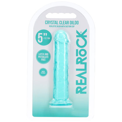 REALROCK Realistic 5 Dildo - Turquoise - Turquoise 12.7 cm Dildo - REA227TUR