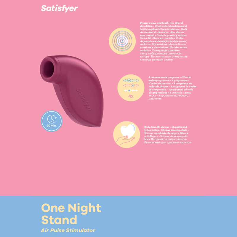 Satisfyer One Night Stand - Touch-Free Disposable Clitoral Stimulator-SATONS