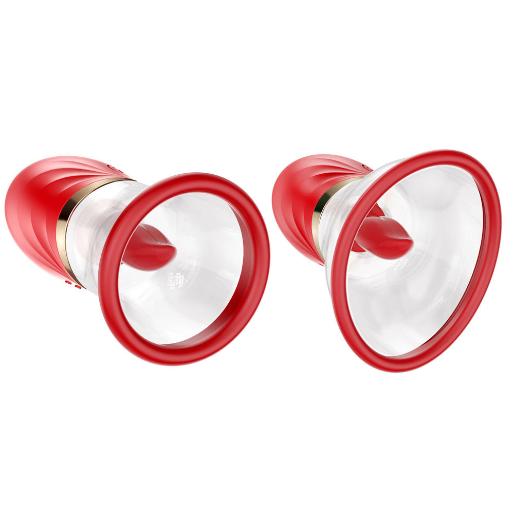 LuvPump Adoramor - Red USB Rechargeable Licking & Sucking Ladies Pump - SF-08-1-02