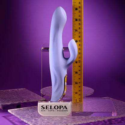 Evolved LAVENDER LOVE - Purple 23.3 cm USB Rechargeable Rabbit Vibrator-SL-RS-6619-2