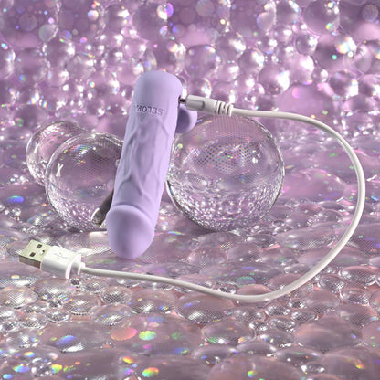 Selopa BALLSY BULLET - Purple 9.2 cm USB Rechargeable Bullet-SL-RS-6879-2
