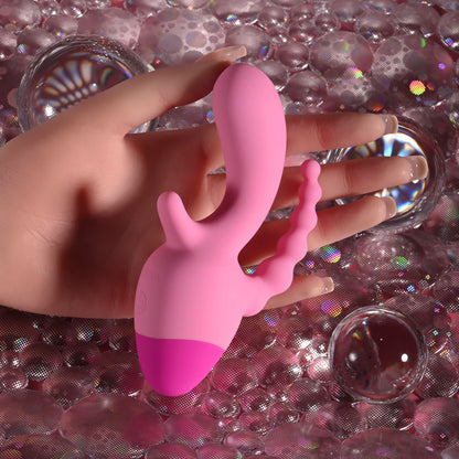 Selopa GAME ON - Pink USB Rechargeable Mini Triple Stimulator - SL-RS-7807-2