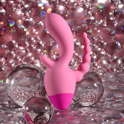 Selopa GAME ON - Pink USB Rechargeable Mini Triple Stimulator - SL-RS-7807-2