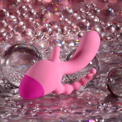 Selopa GAME ON - Pink USB Rechargeable Mini Triple Stimulator - SL-RS-7807-2
