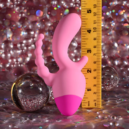 Selopa GAME ON - Pink USB Rechargeable Mini Triple Stimulator - SL-RS-7807-2