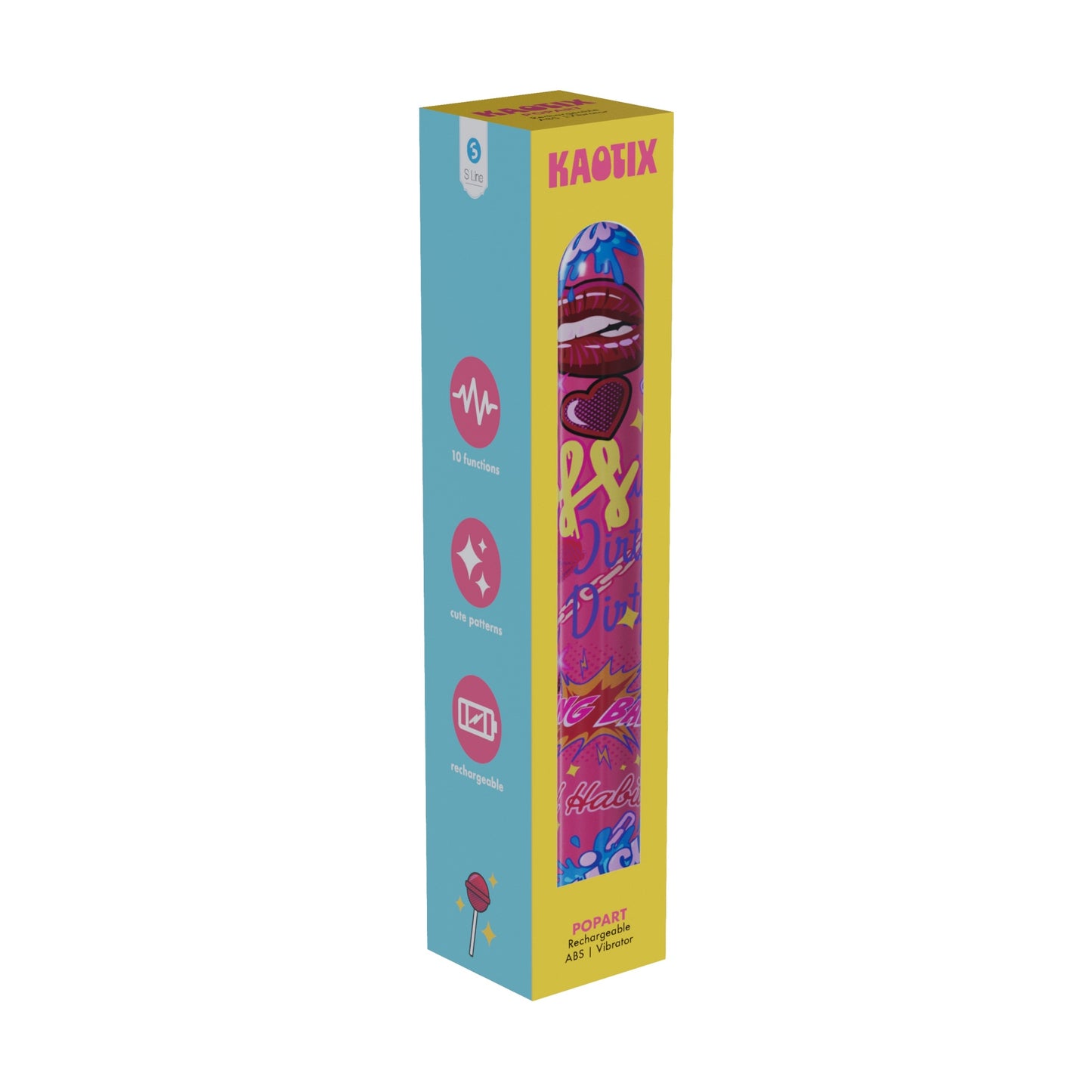 S-LINE Kaotix Display Box - USB Rechargeable Vibrators - Counter Display of 4 x 5 each - SLI294DIS