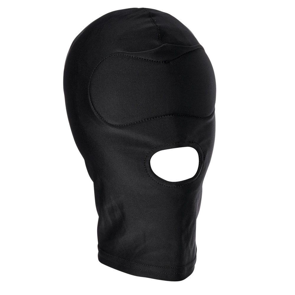 Sex & Mischief Shadow Hood - Black Hood with Opening