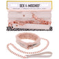 Sex & Mischief Peaches n CreaMe Fur Collar & Leash - Peach Restraint-SS09962