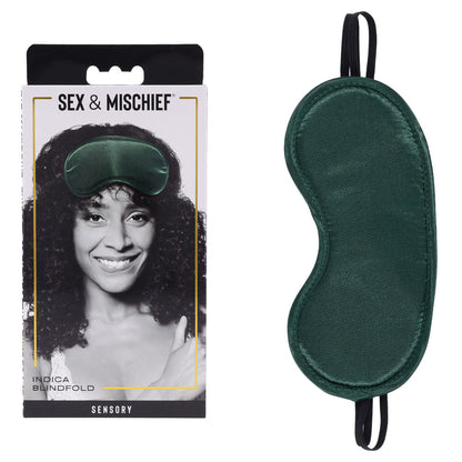 Sex & Mischief Indica Blindfold - Green Eye Mask-SS10217