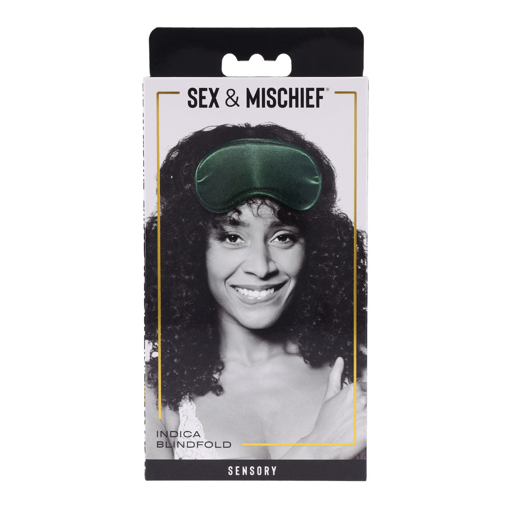 Sex & Mischief Indica Blindfold - Green Eye Mask-SS10217