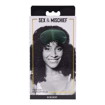 Sex & Mischief Indica Blindfold - Green Eye Mask-SS10217