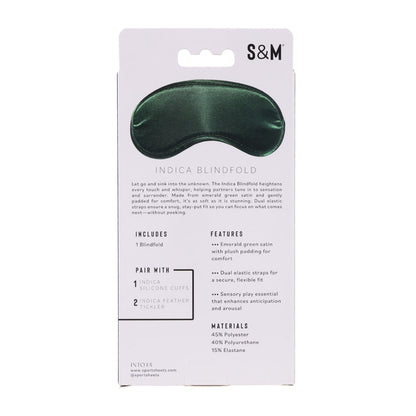 Sex & Mischief Indica Blindfold - Green Eye Mask-SS10217