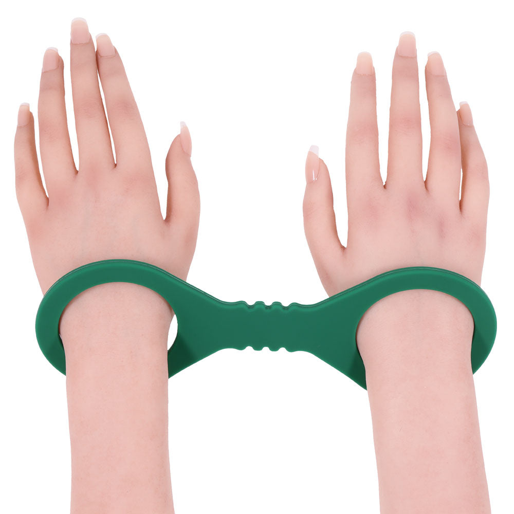 Sex & Mischief Indica Small Silicone Cuffs - Green Small Restraints-SS10219