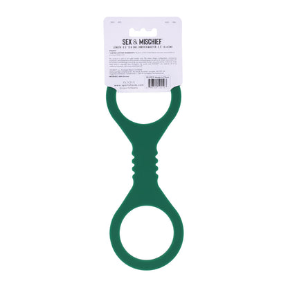 Sex & Mischief Indica Small Silicone Cuffs - Green Small Restraints-SS10219