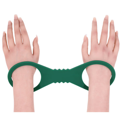 Sex & Mischief Indica Large Silicone Cuffs - Green Large Restraints-SS10220