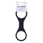 Sex & Mischief Shadow Large Silicone Cuffs - Black Large Restraints-SS10228