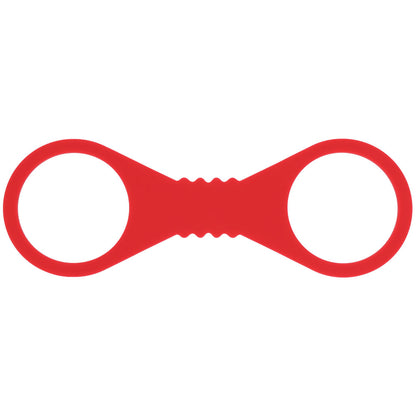 Sex & Mischief Amor Large Silicone Cuffs - Red Large Restraints-SS10230