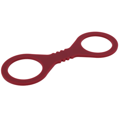 Sex & Mischief Enchanted Small Silicone Cuffs - Burgundy Small Restraints-SS10231
