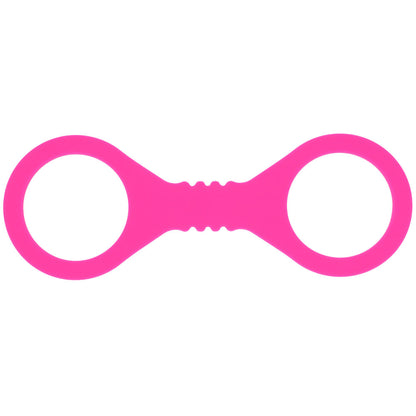 Sex & Mischief Small Hot Pink Silicone Cuffs - Hot Pink Small Restraints-SS10233