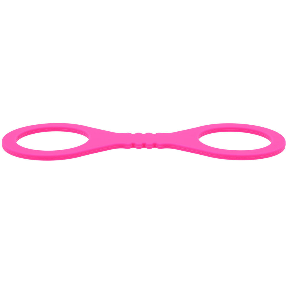 Sex & Mischief Small Hot Pink Silicone Cuffs - Hot Pink Small Restraints-SS10233