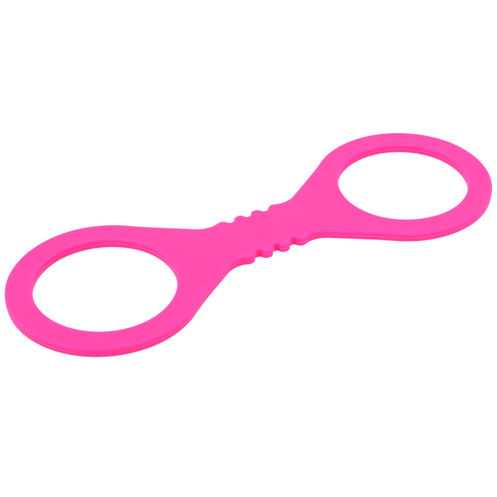 Sex & Mischief Small Hot Pink Silicone Cuffs - Hot Pink Small Restraints-SS10233