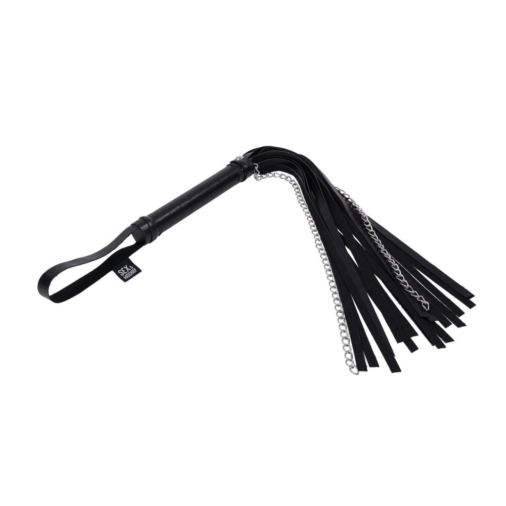 S&M Shadow Chain Flogger - Black Flogger Whip - SS10307