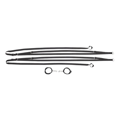 S&M Anywhere You Dare Bondage Restraint System - Black Restraint Set - SS10312