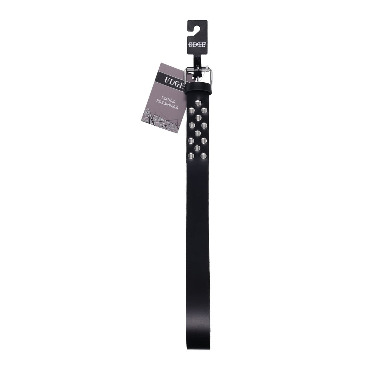EDGE Leather Belt Spanker - Black Spanking Whip - SS98061