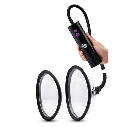 Size Up Rechargeable Power Plumper Pussy Pump - Clear USB Rechargeable Vagina Pump with Interchangeable Chambers-SU111