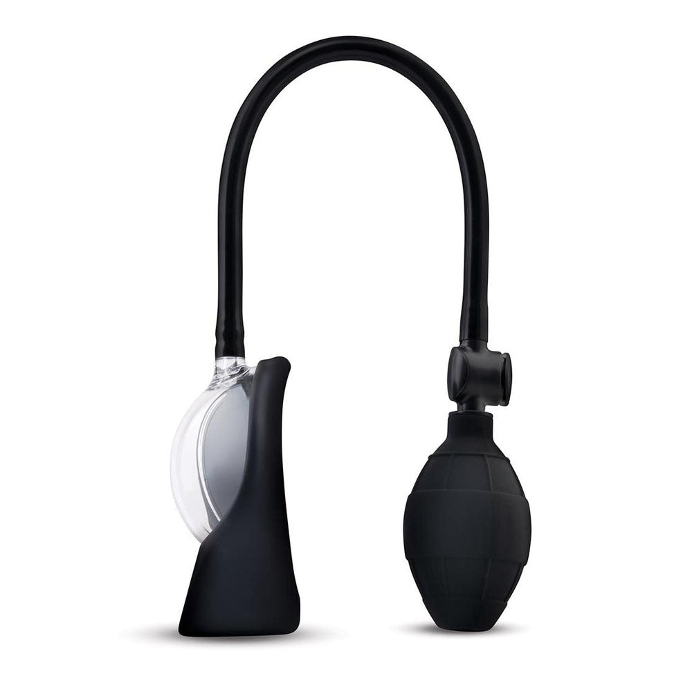 Size Up Vibrating Mini Pussy & Clitoral Pump - Clear USB Rechargeable Vibrating Vaginal and Clitoral Pump-SU113