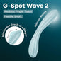 Satisfyer G-Spot Wave 2 - Ice Blue 23.6 cm USB Rechargeable Flicking Tip Vibrator