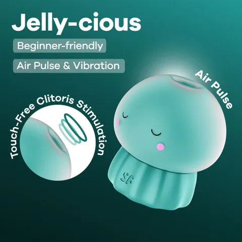 Satisfyer Jelly-cious - Green USB Rechargeable Air Pulse Stimulator
