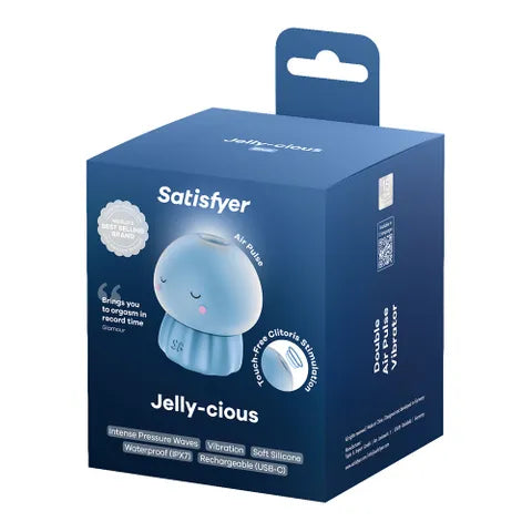 Satisfyer Jelly-cious - Blue USB Rechargeable Air Pulse Stimulator