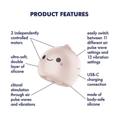 Satisfyer Mochi - Beige USB Rechargeable Air Pulse Stimulator