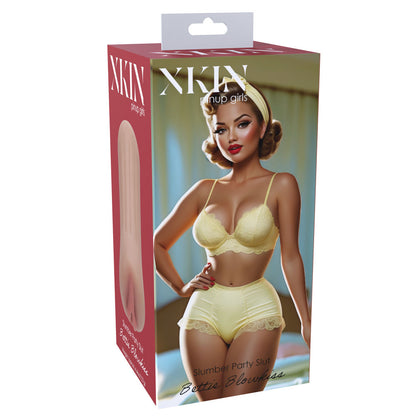 XKIN PinUp Girls - Bettie Blowkiss - Tan 12 cm Vagina Stroker - XKN001TAN