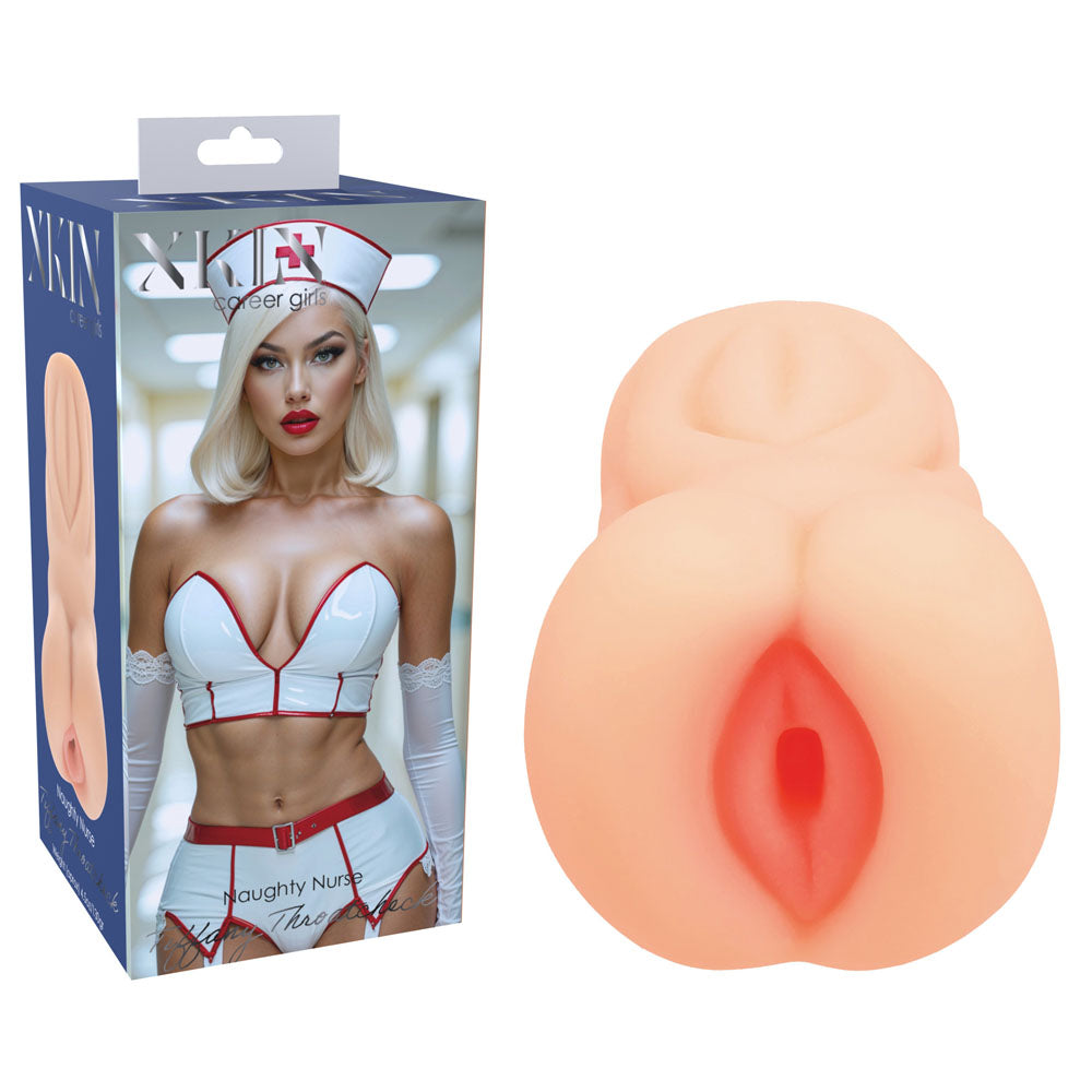 XKIN PinUp Girls - Tiffany Throatcheck - Flesh 12 cm Vagina Stroker - XKN002FLE