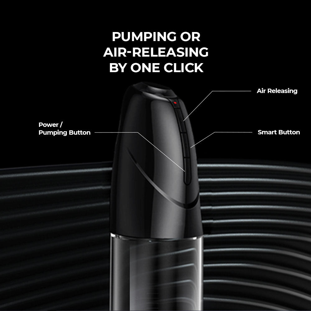 LuvPump Smart Penis Pump - Clear USB Rechargeable 2-in-1 Automatic Penis Pump - ZD-01-LY-12