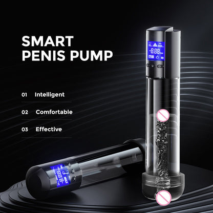 LuvPump Smart Penis Pump - Clear USB Rechargeable Automatic Penis Pump - ZD-05-09