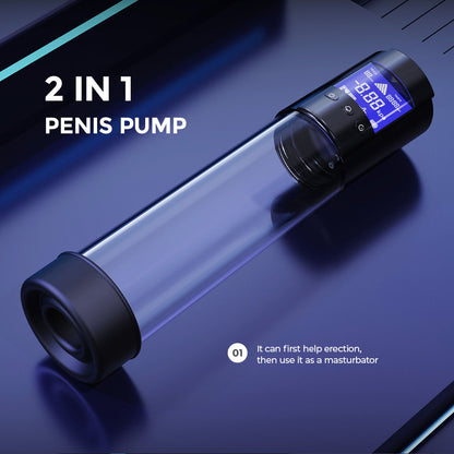 LuvPump Smart Penis Pump - Clear USB Rechargeable Automatic Penis Pump - ZD-05-09