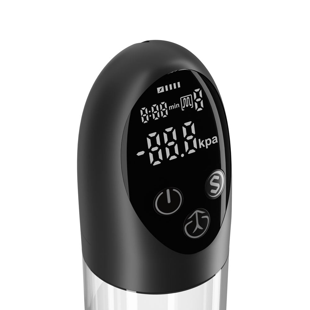 LuvPump Smart Penis Pump - Clear USB Rechargeable Automatic Penis Pump - ZD-07-09