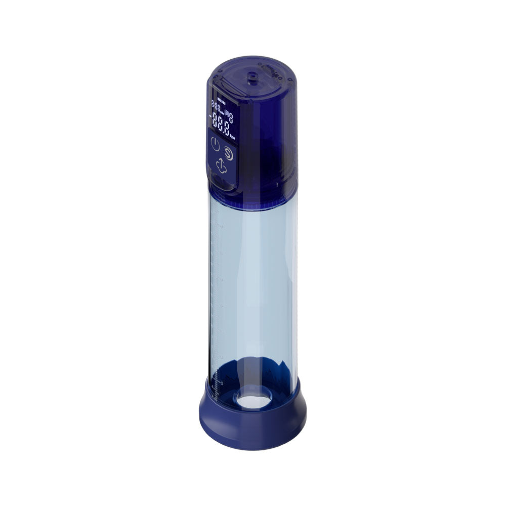 LuvPump Bathfun Smart Aqua Penis Pump - Blue USB-C Rechargeable Waterproof Automatic Penis Pump - ZD-65