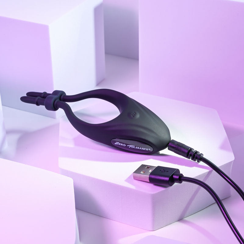 Zero Tolerance Perfect Fit - Black USB Rechargeable Vibrating Cock Ring