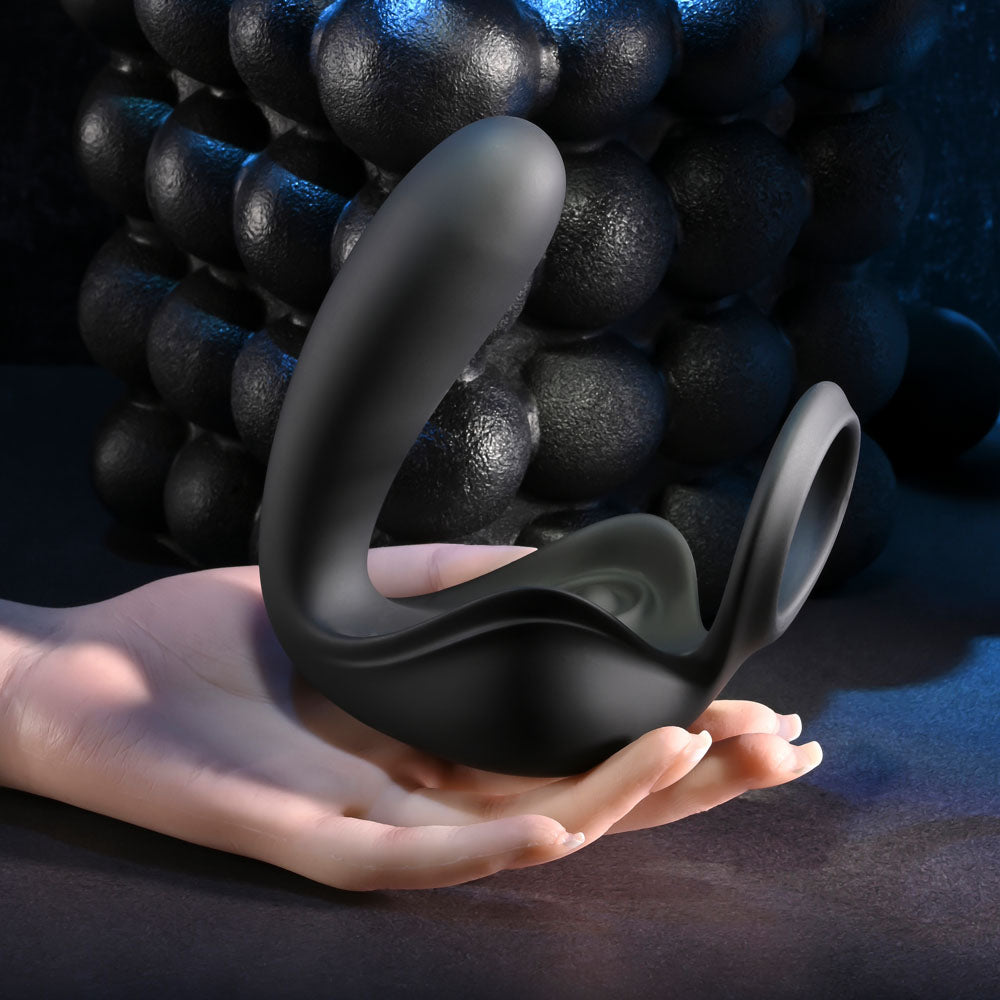 Zero Tolerance BALLIN OUT - Black USB Rechargeable Prostate Massager with Cock Ring and Wireless Remote-ZE-RS-6138-2