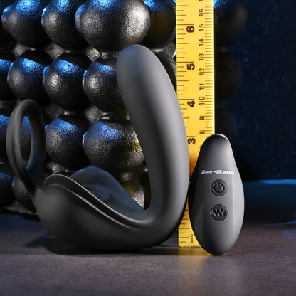 Zero Tolerance BALLIN OUT - Black USB Rechargeable Prostate Massager with Cock Ring and Wireless Remote-ZE-RS-6138-2