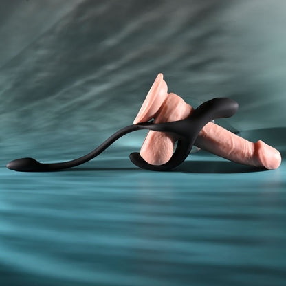 Zero Tolerance ALL THE BASES - Black USB Rechargeable Vibrating Cock Ring with Wireless Remote - ZE-RS-7326-2
