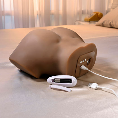 Zero Tolerance SQUIRT FOR ME CHANELL HEART - Brown USB Rechargeable Squirting Masturbator - ZE-RS-7692-2